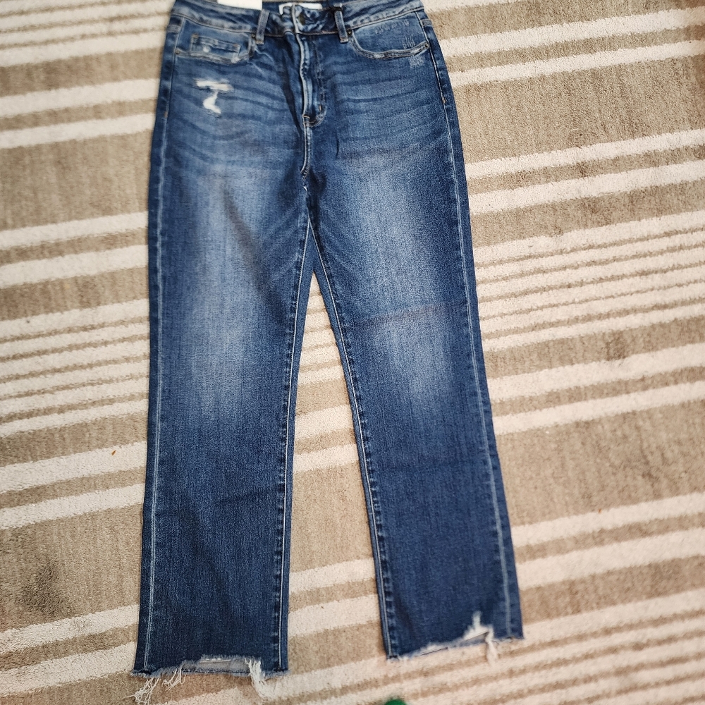 MICA Women's Super High Straight Leg Jeans - Blue. NWT - Picture 11 of 14